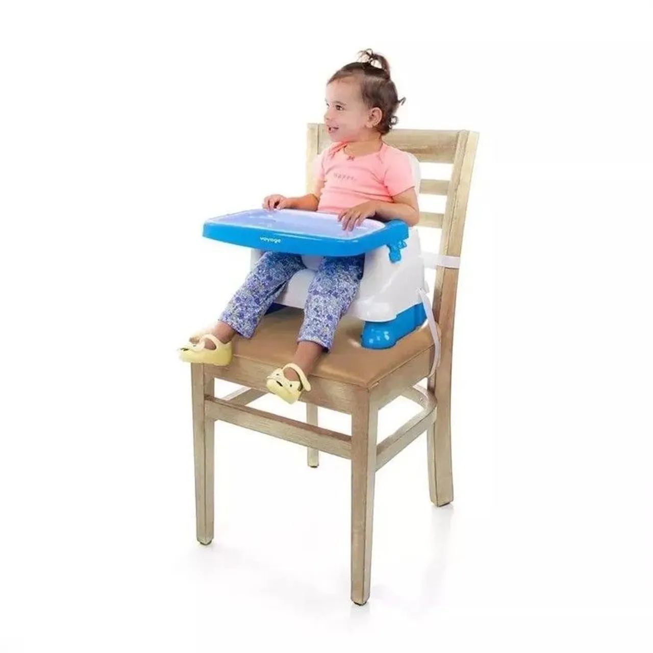 Cadeira Refeição Infantil Fun Voyage 3 Posições Altura Azul - Foto 3