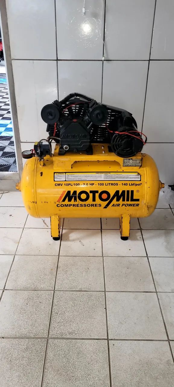 Compressor motomil 10pl 100 litros