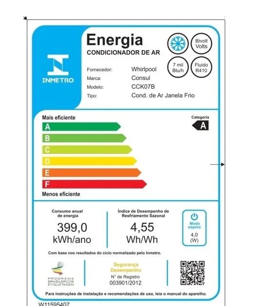 Ar Condicionado Janela Consul 7.000 BTUs Inverter Frio Branco - Foto 3