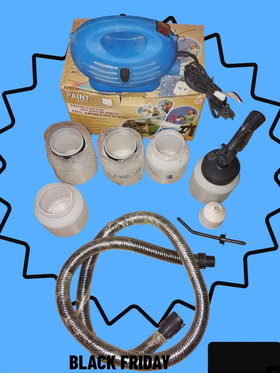 Pistola de pintura Paint zoom com acessórios extras  único dono  - Foto 2