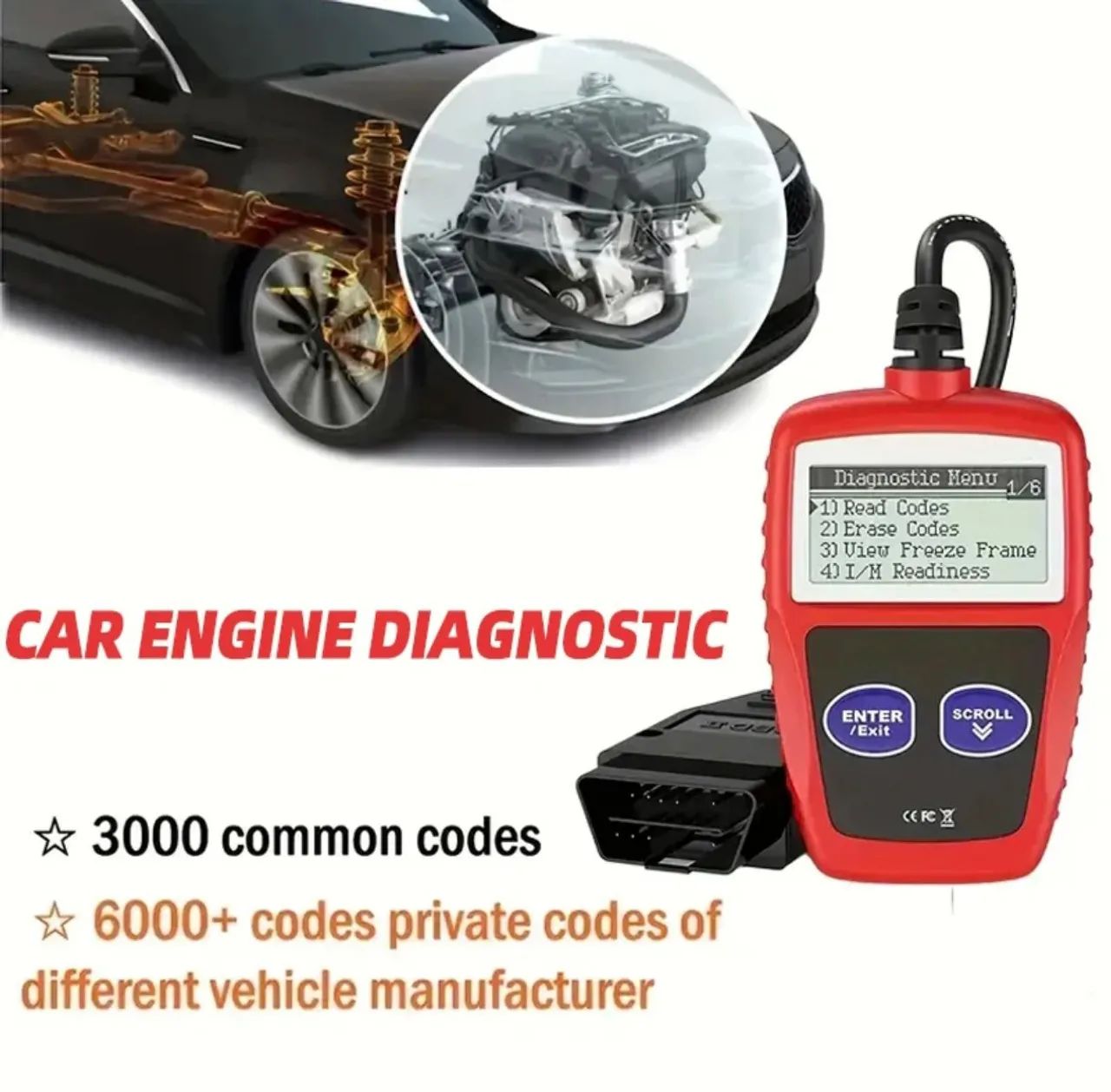 SCANNER AUTOMOTIVO KONNWEI KW806 OBD2 - Foto 3