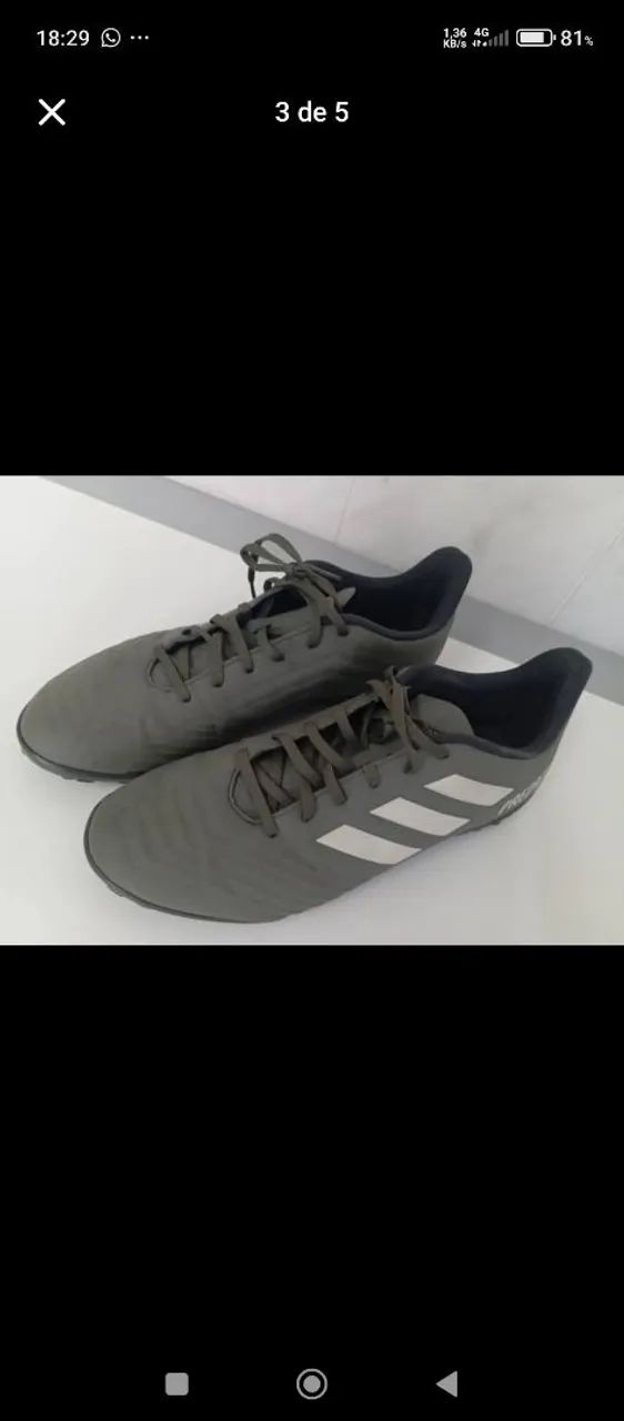 Chuteira society com cravo