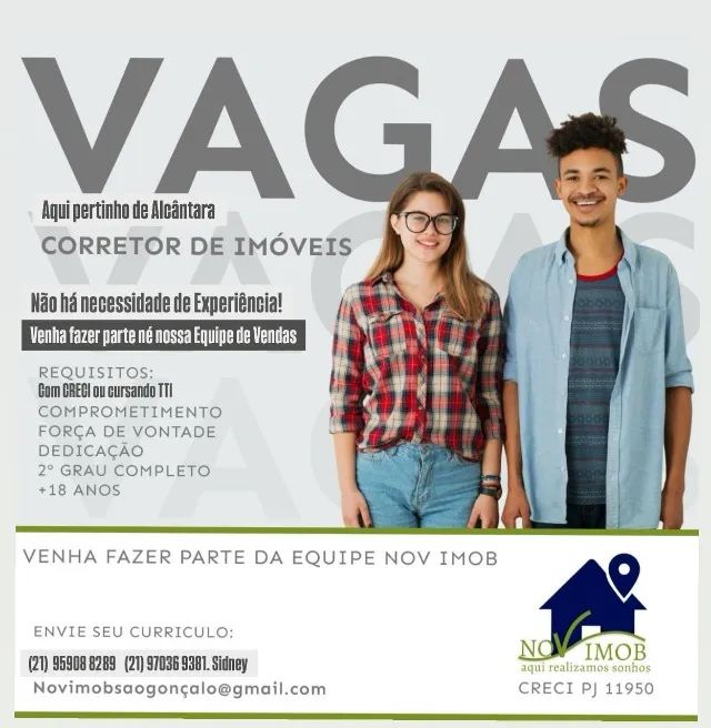 VAGA DE EMPREGO EM SAO GONÇALO RJ 
