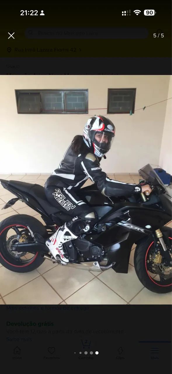 Macacão Arlen Ness Magnesium - Couro Canguru - Tamanho 52 - Pouco Uso - Foto 3