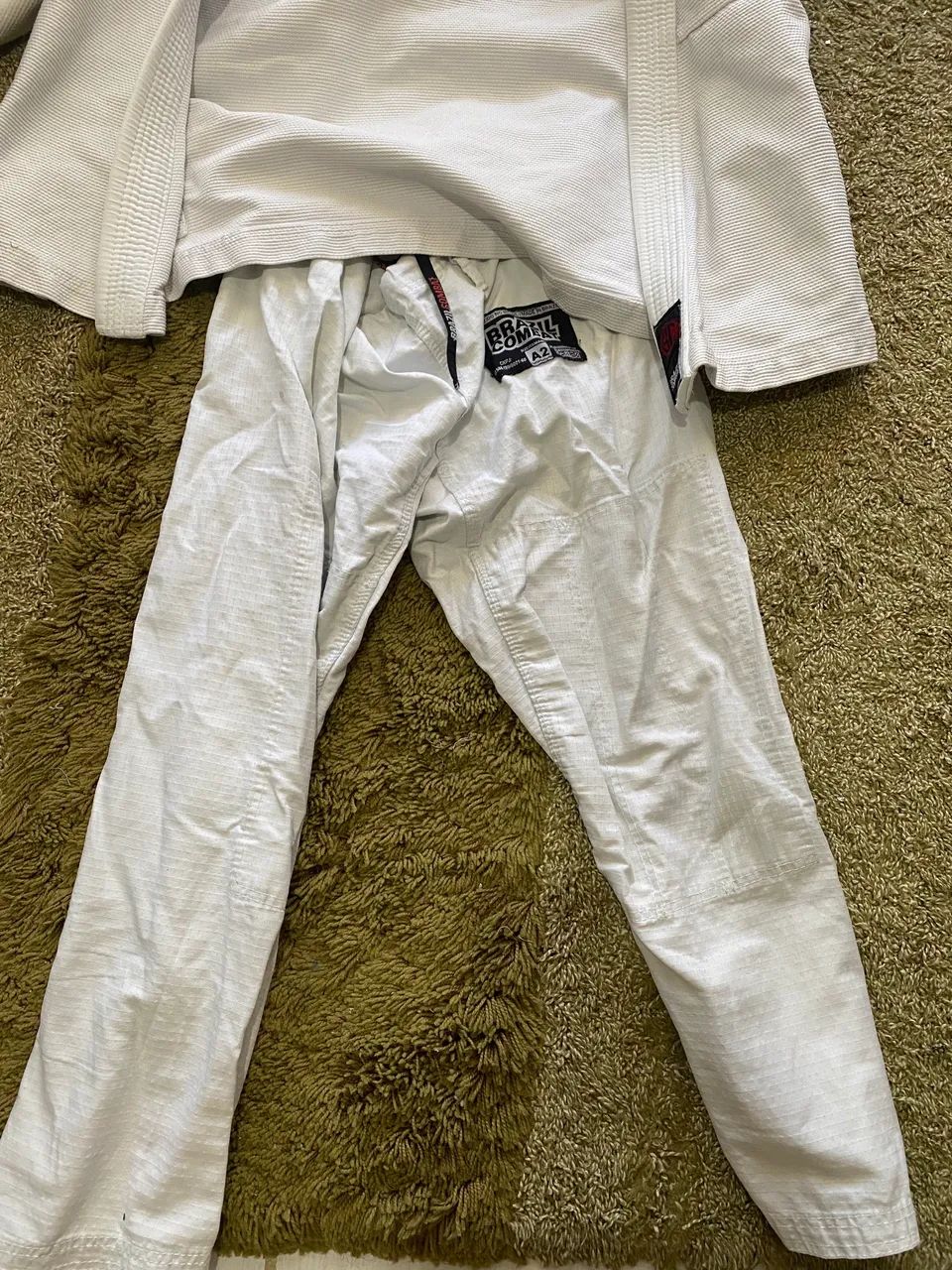 kimono brazil combat branco tamanho a2 - Foto 5