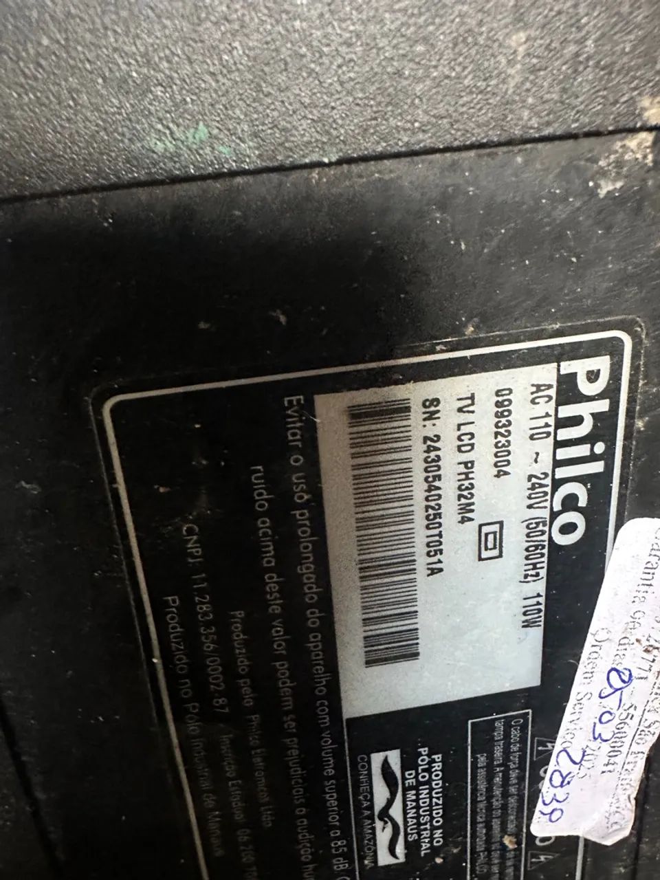 TV para retirada de peças Philco Tv lcd PH32M4 tela quebrada  - Foto 2