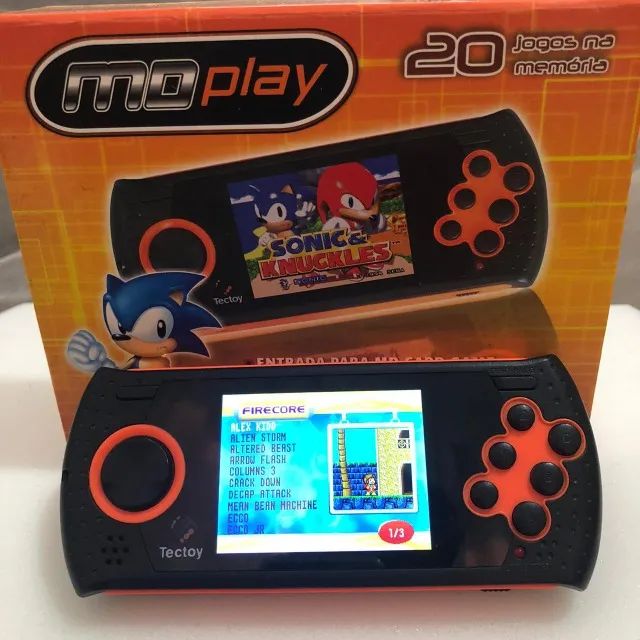 MD Play portátil - Mega Drive na palma da sua mão, com caixa e jogos!