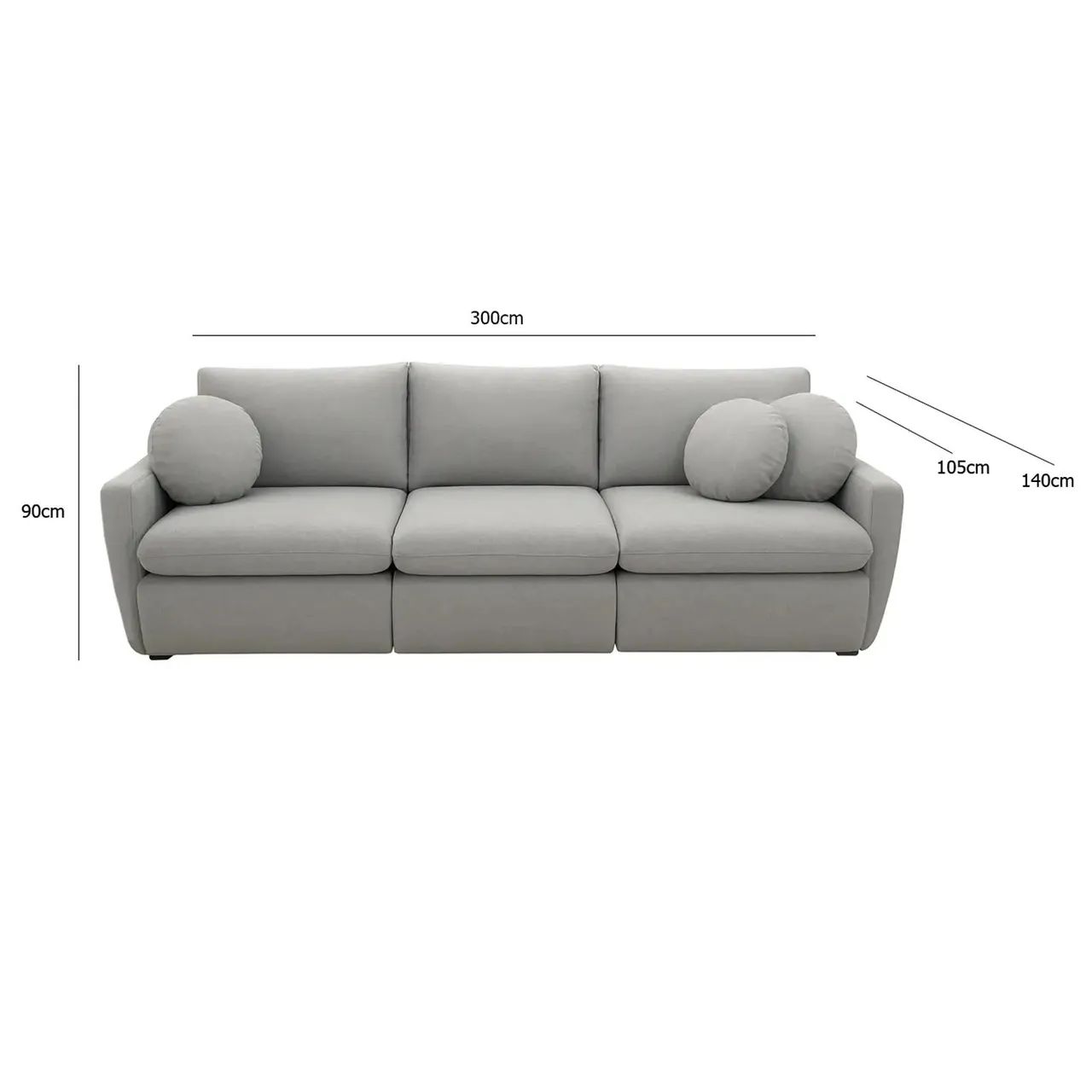 SOFÁ CAMA LINHO 3 M LARGURA ALTA QUALIDADE E CONFORTO SURPREENDA-SE!! UEPR - Foto 4