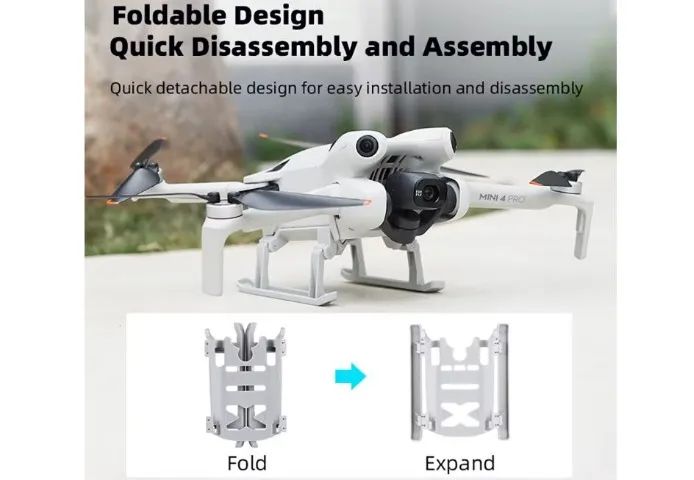 Dji Trem de pouso para dji mini 4 pro drone pés expandidos altura aumentada pro COD-CP875  - Foto 4