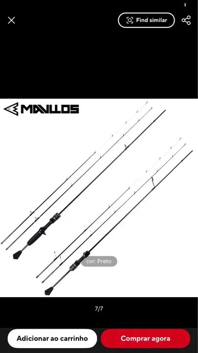 Vara Mavllos Delicacy para Molinete ou carretilha