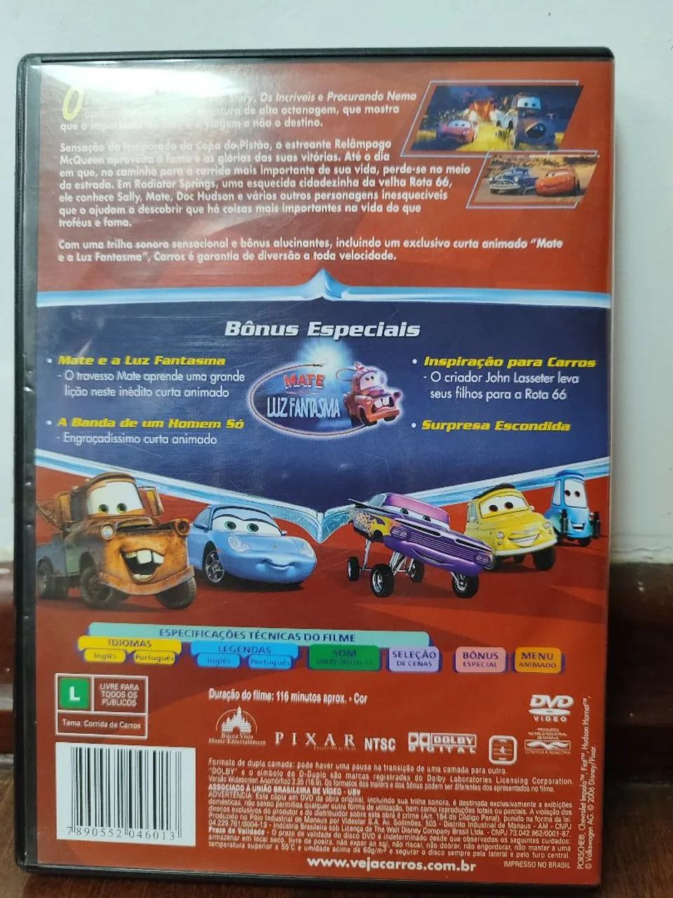 DVD Carros - Disney Pixar - Foto 2