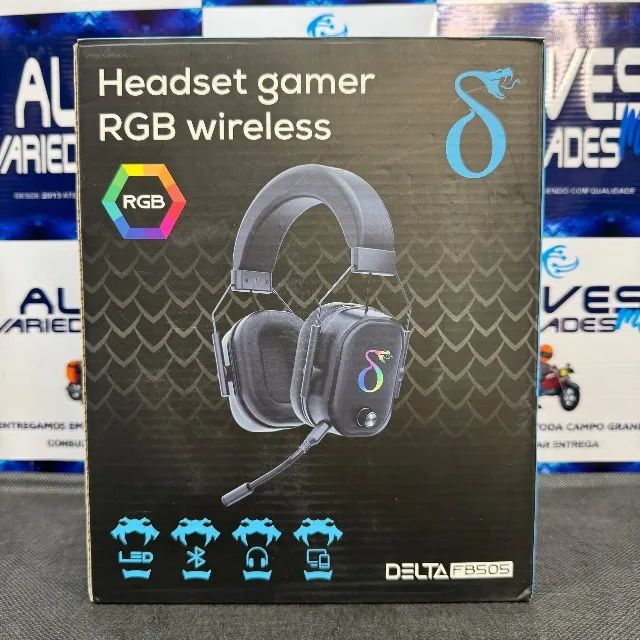 HEADSET GAMER RGB WIRELESS - DELTA FB505