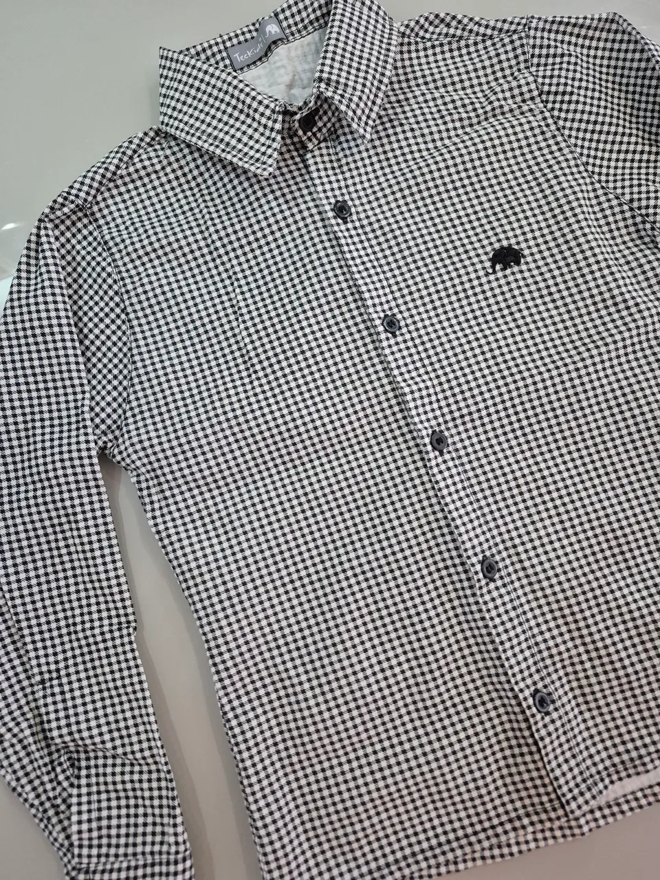 Camisa xadrez infantil 10 anos 100% algodão 