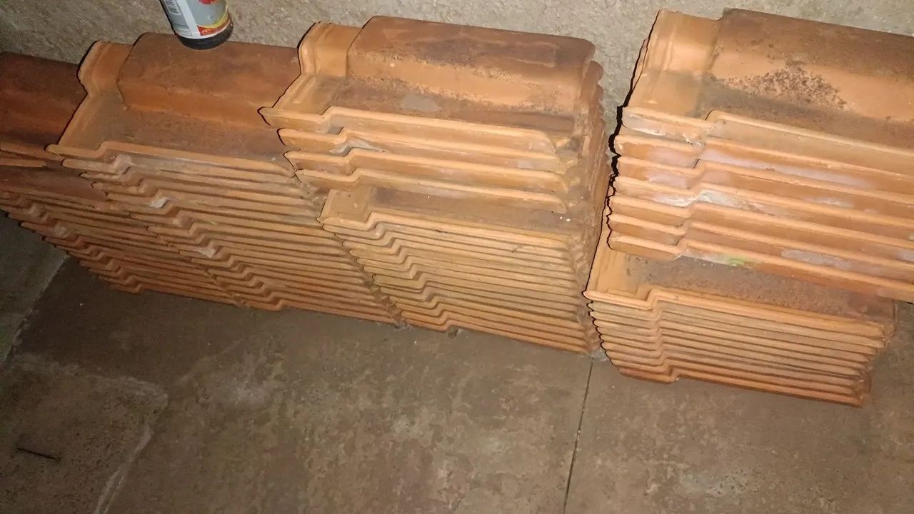60 Telhas de barro para construção, Romana - Foto 2