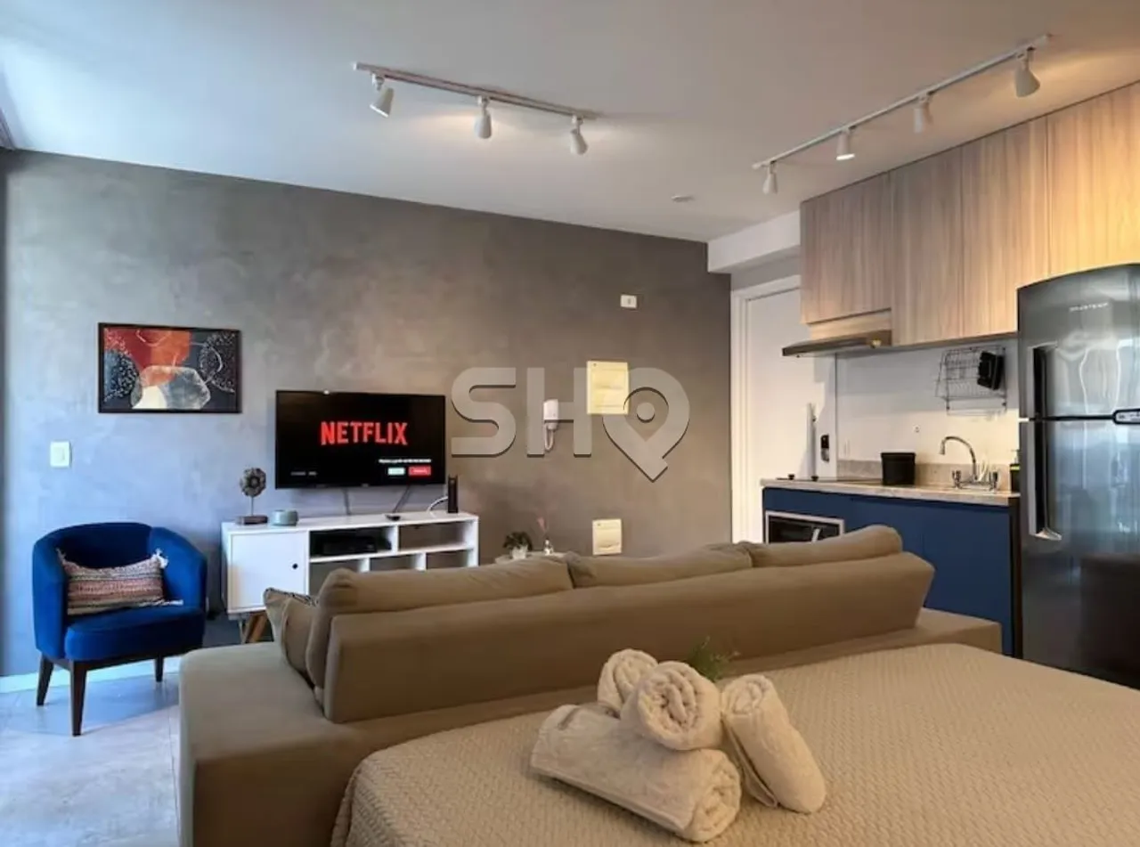 Studio na Vila Madalena com vaga e Mobiliado