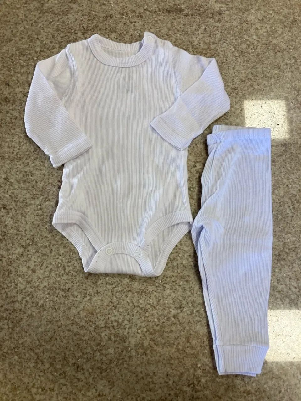 Conjunto Body Manga Longa e Calça Bebê