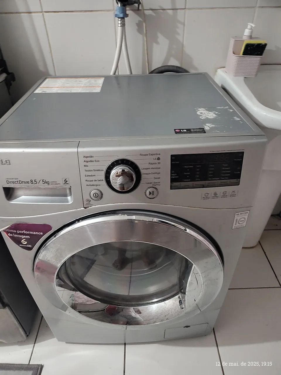 Máquina de Lavar e Secar LG Direct Drive 8,5kg - Foto 3