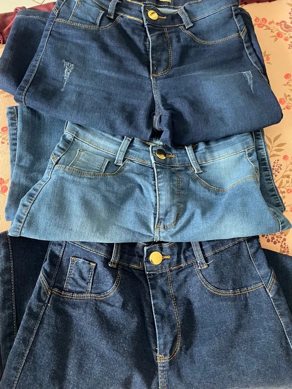 Calças Jeans e Verde Escuro - Foto 3