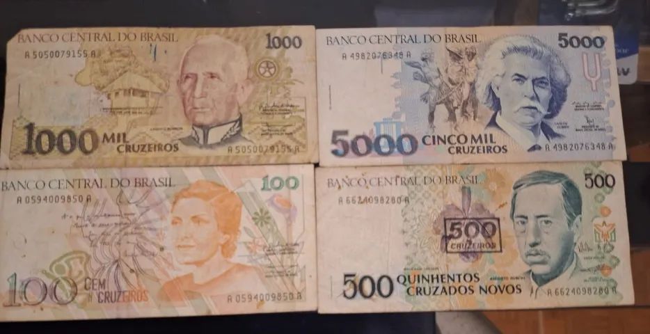 Cedulas antigas do Brasil lote com 11 cedulas - Foto 3