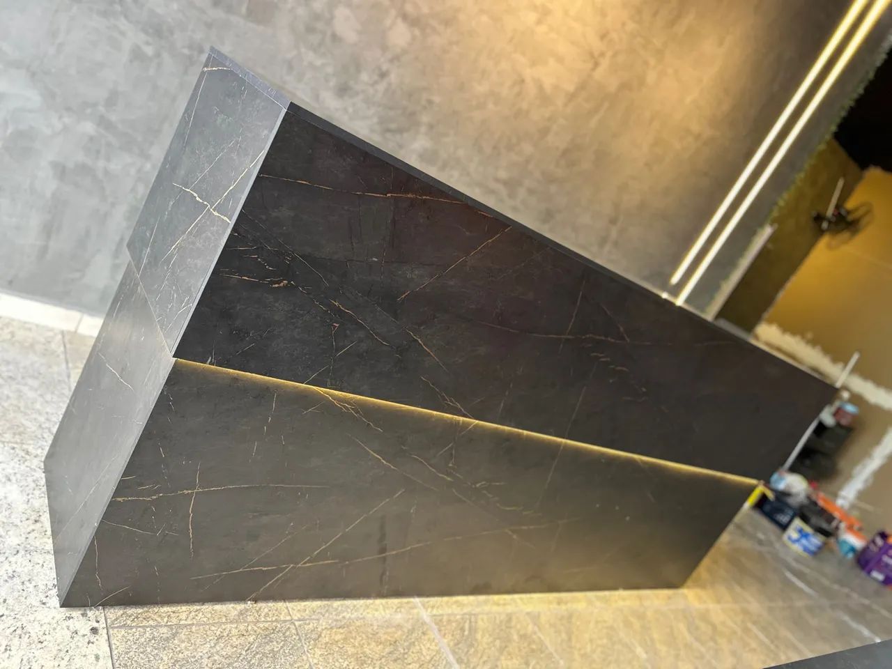 Balcão para recepção todo em MDF 