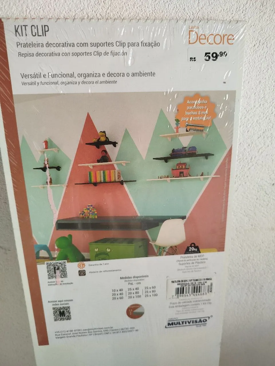 Kit Prateleira Decorativa Clip - Organize e Decore seu Ambiente!