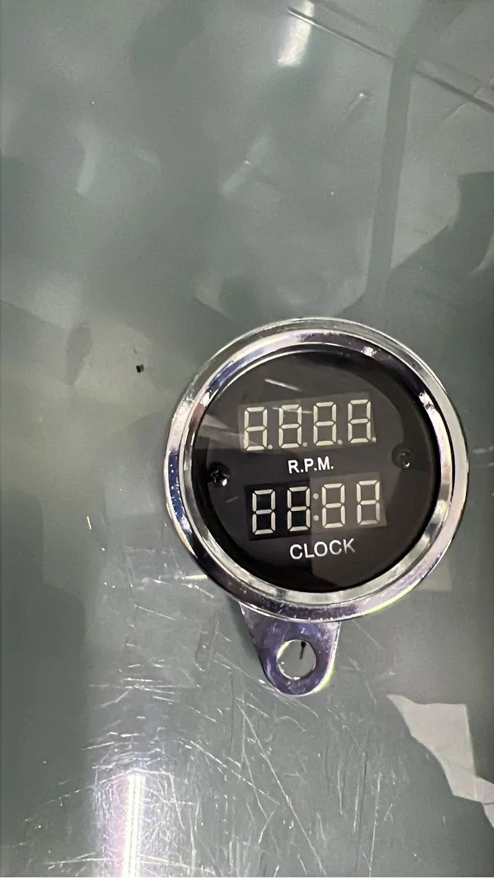 Mostrador Digital RPM Relógio Moto