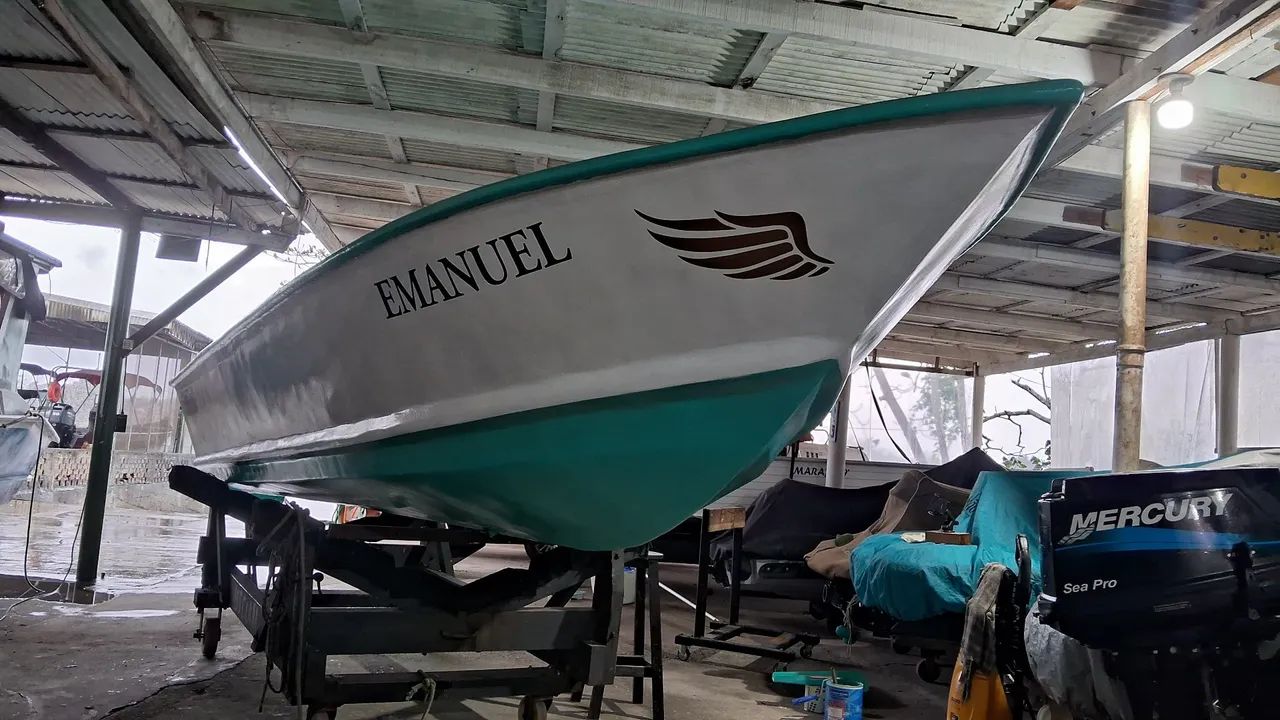 Voadeira fibra borda alta 40hp yamaha  - Foto 12