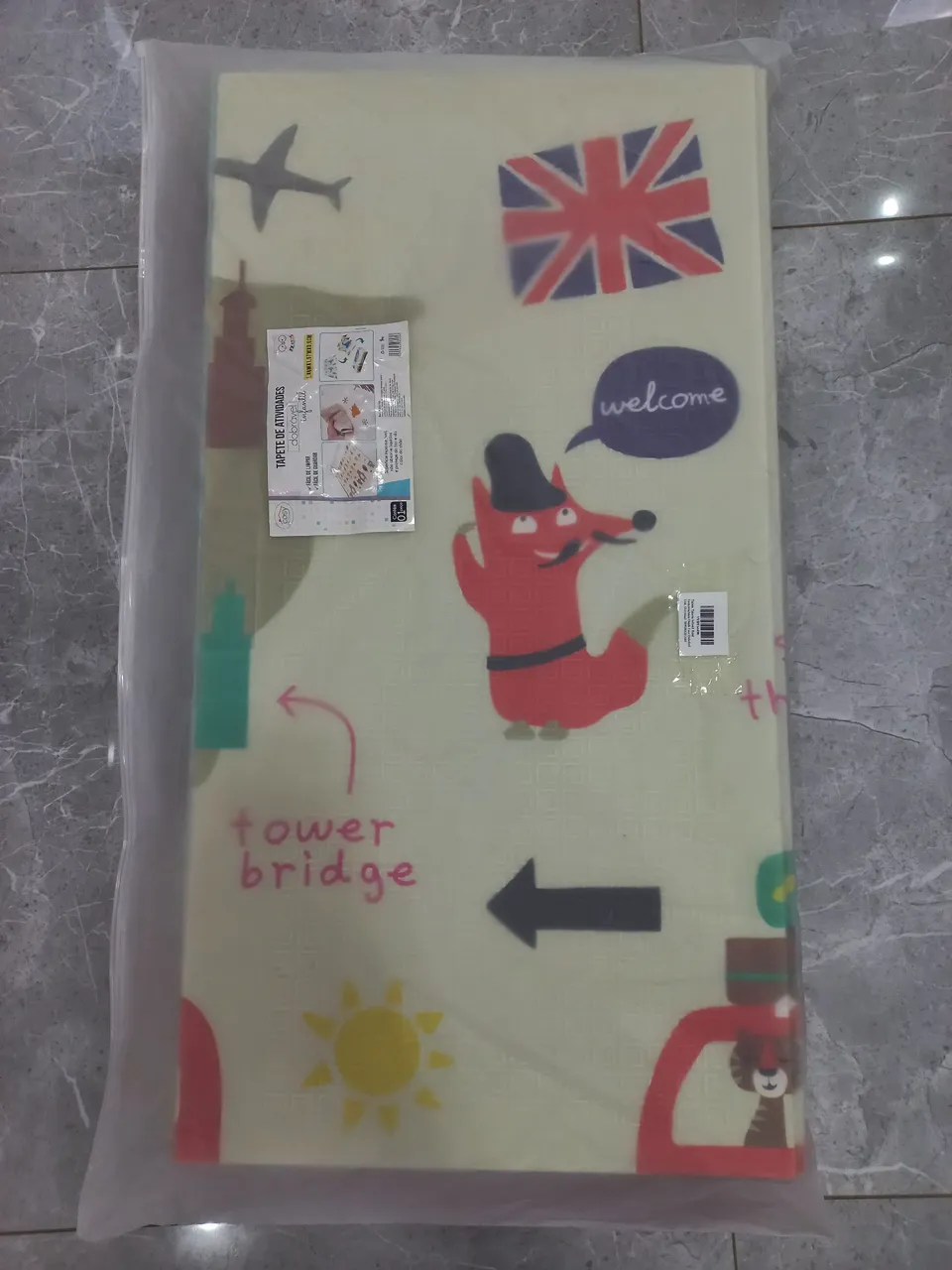 Tapete de atividades infantil - Tema Londres