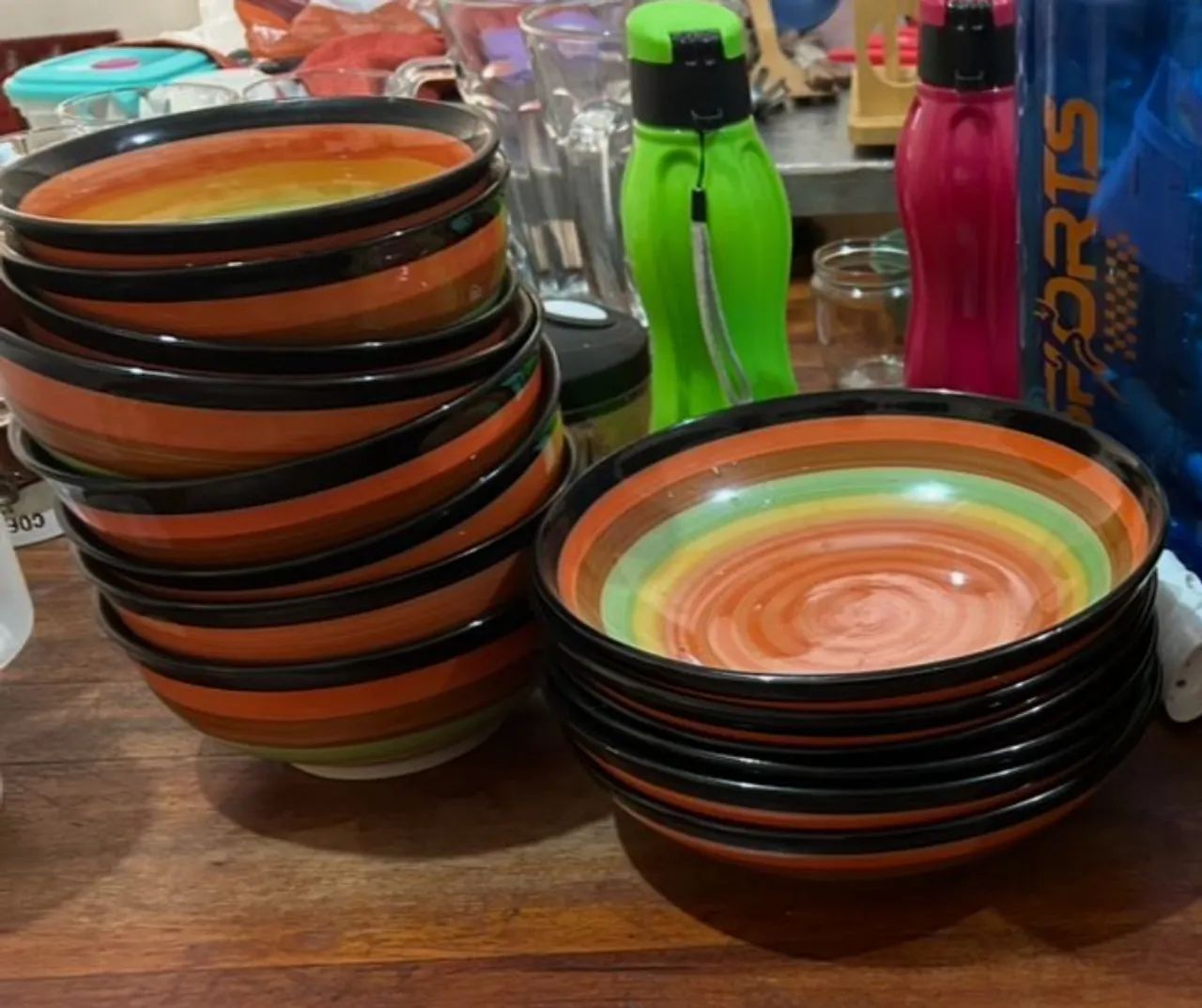 Conjunto de tigelas coloridas (10 unidades) - Foto 3