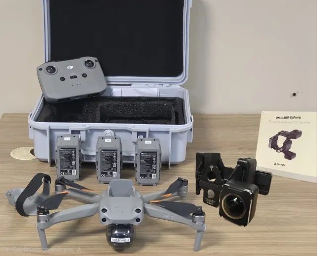 DJi Air 2s + Câmera Insta 360 Sphere + Conjunto Lentes ND