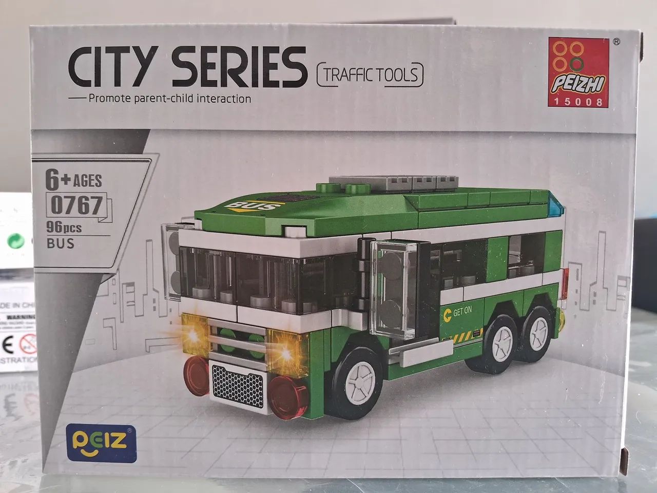 Blocos de Montar- City Series - Ônibus - Pezzi 15008