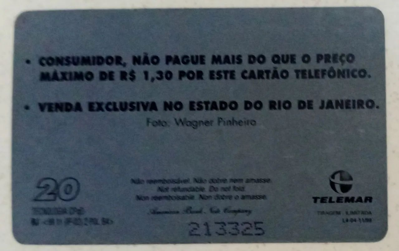 Cartão Telefônico Colecionável Ordem Judicial Antigo  - Foto 4