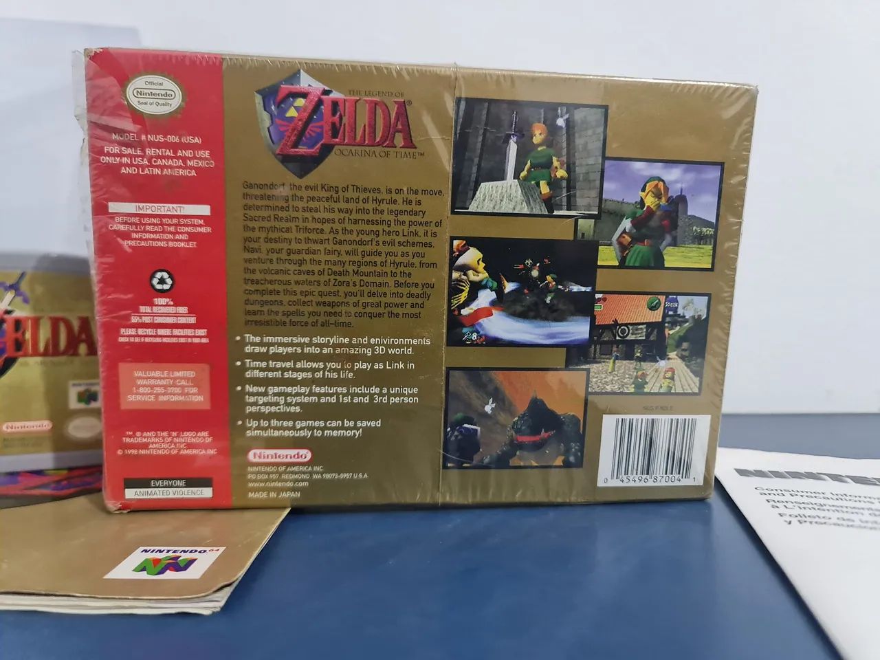 The Legend of Zelda: Ocarina of Time - Nintendo 64 Completo - Foto 2