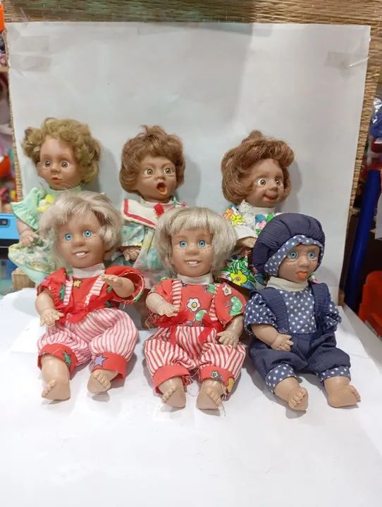 Lotinho de bonecas bebê caretinhas com 17 cm 