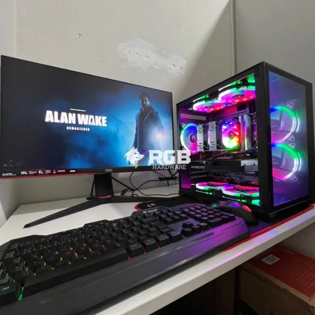 PC Gamer COMPLETO RYZEN 5 +RTX3060+ 1 ano de garantia e em até 12x