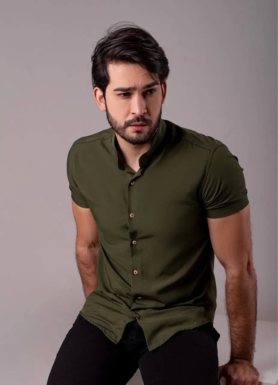 Camisas gola padre