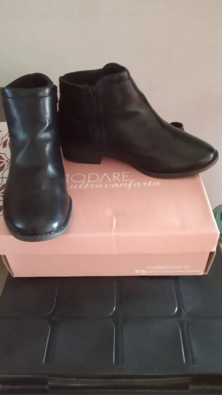 Bota macia e confortável