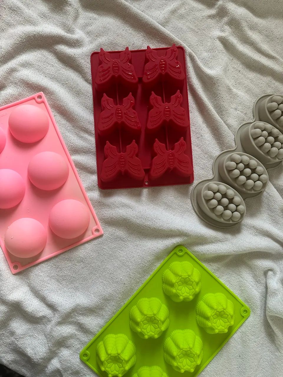 Moldes de silicone para cozinhar e fazer sabonete 