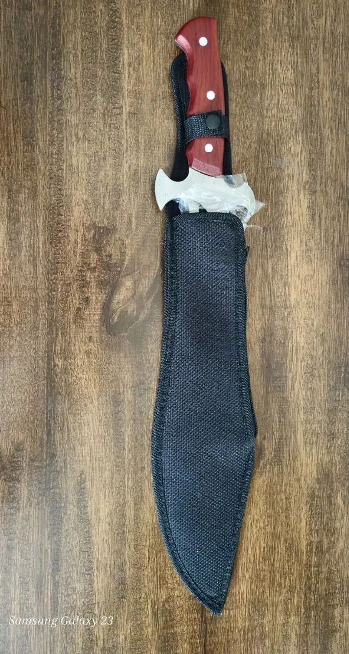 Faca Campeira - Aço Inoxidável - Cabo de Madeira - Foto 4