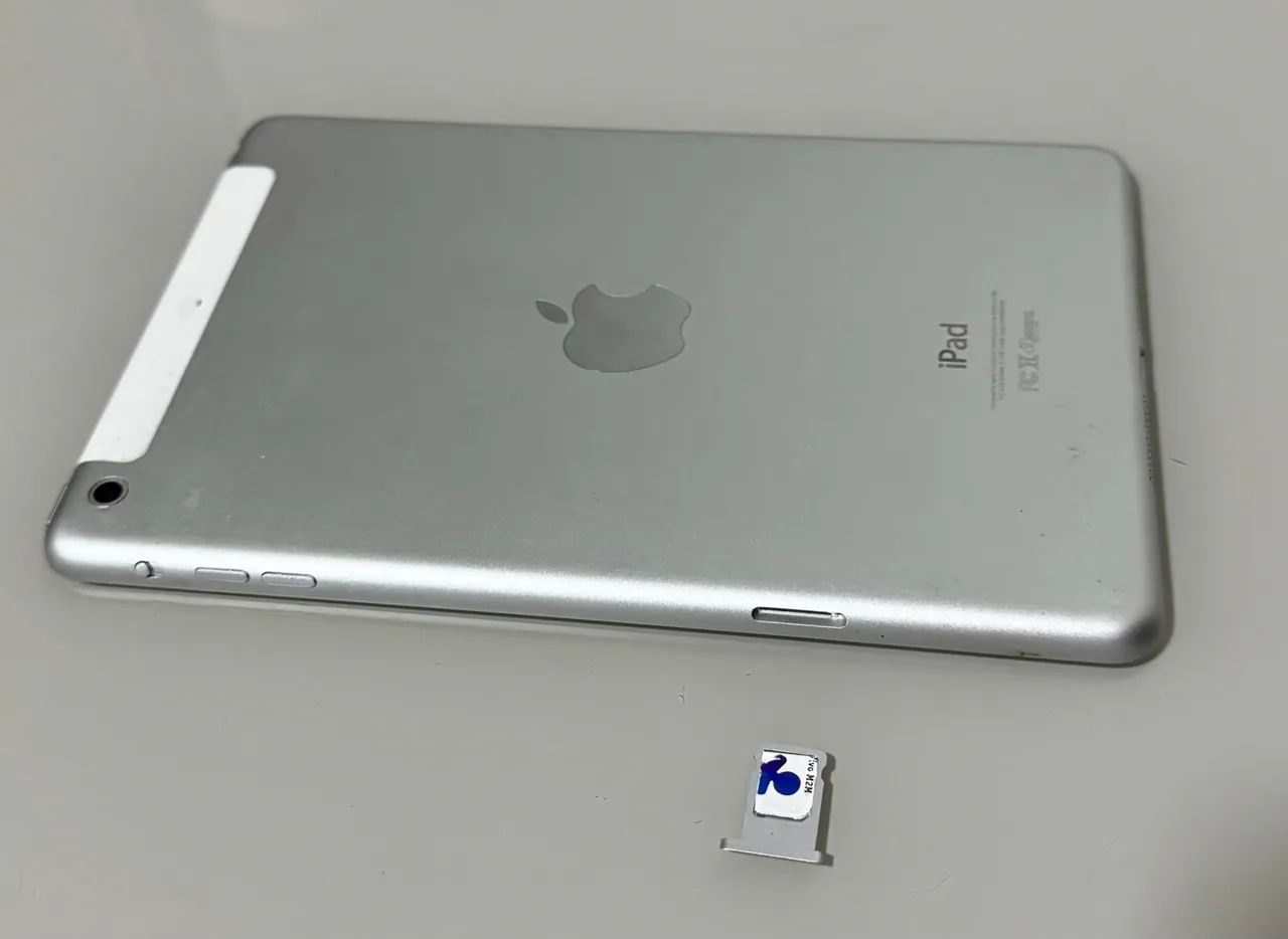 IPAD MINI 2ª GERAÇÃO 7' + SLOT CHIP INTERNET + CAIXA - Tablets e E