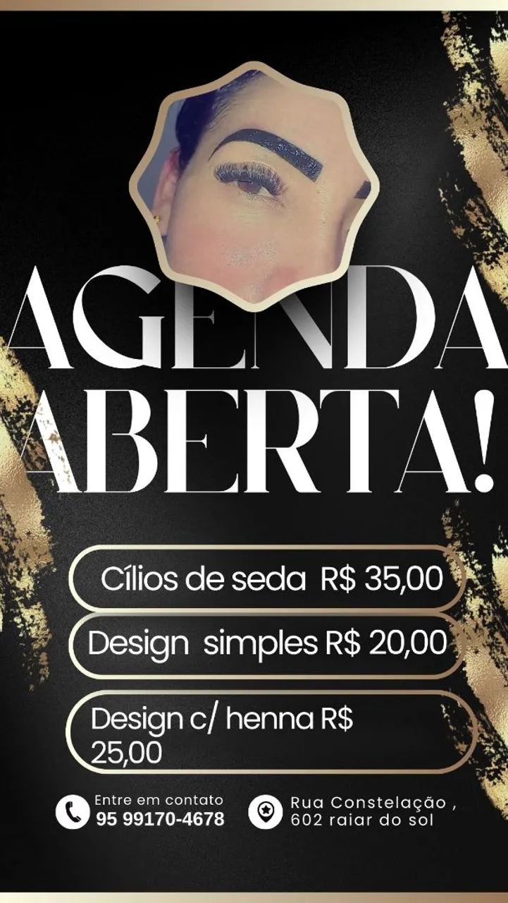 Design de Sobrancelhas e Cílios