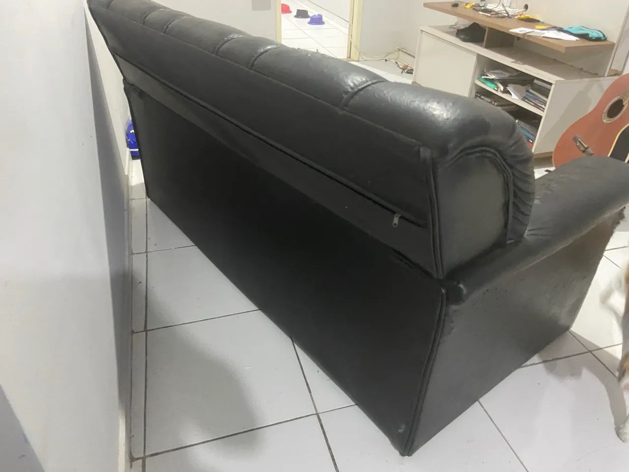 Sofá 3 lugares Preto - Foto 3