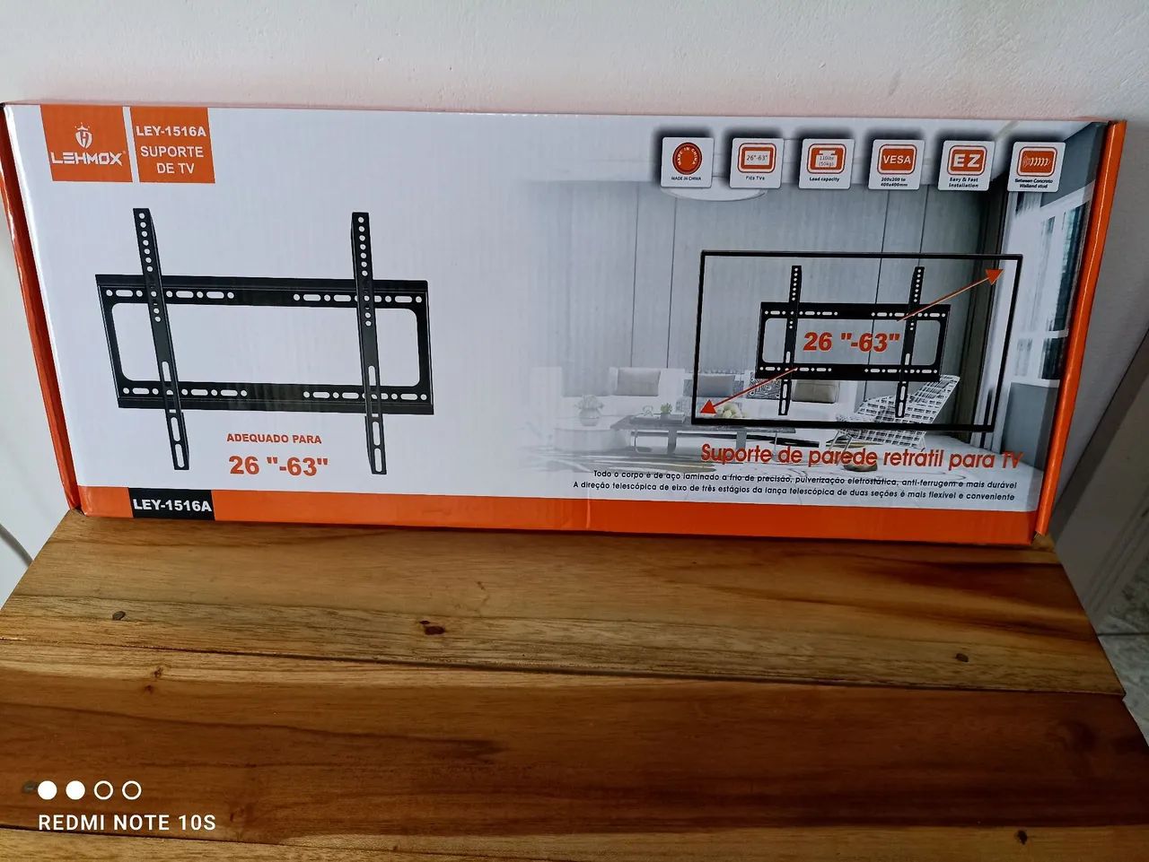 Suporte fixo de parede para TVs de 26" até 63" polegadas / SUPER PROMOÇÃO 
