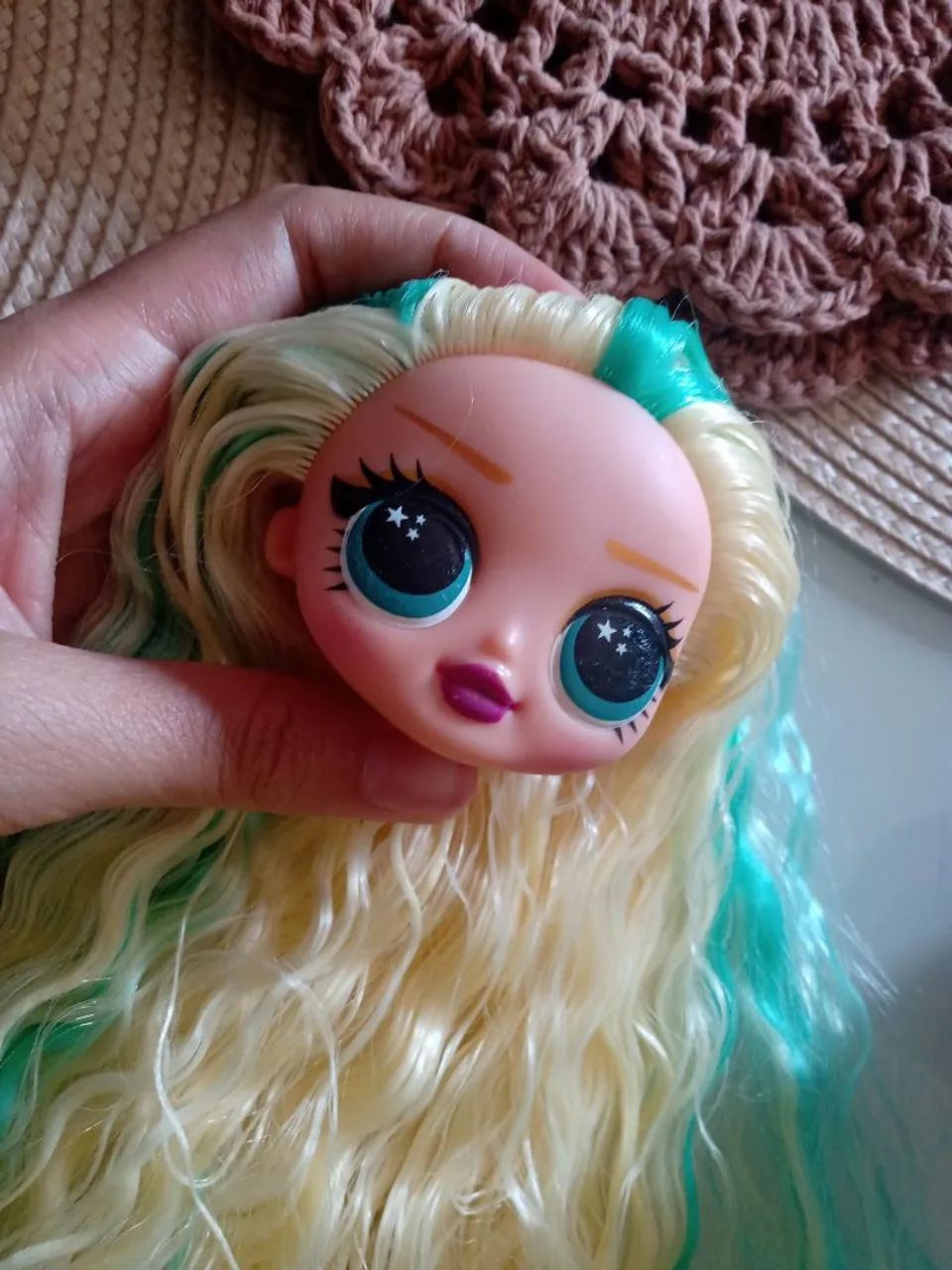 Cabeça de Boneca LOL loira - Foto 3