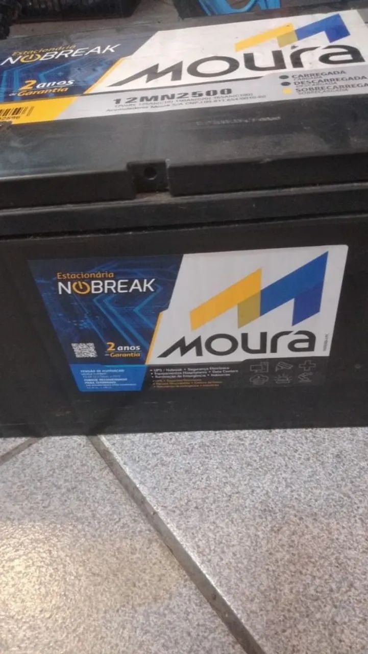 Bateria estacionaria Moura nobreak 150ah  12mn 2500 - Foto 3