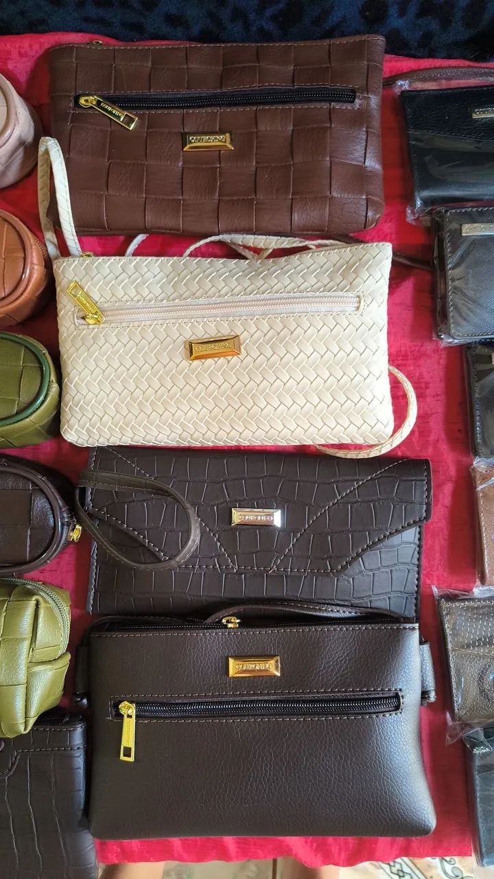 Bolsa e carteiras couro fino - Foto 3