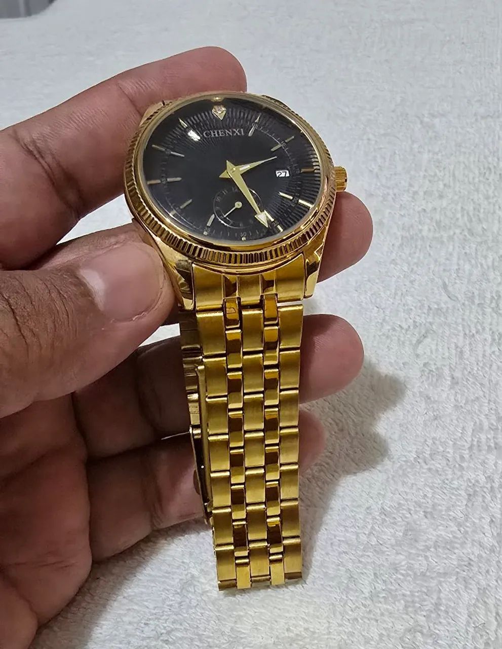 Relógio da Chenxi dourado original  - Foto 2