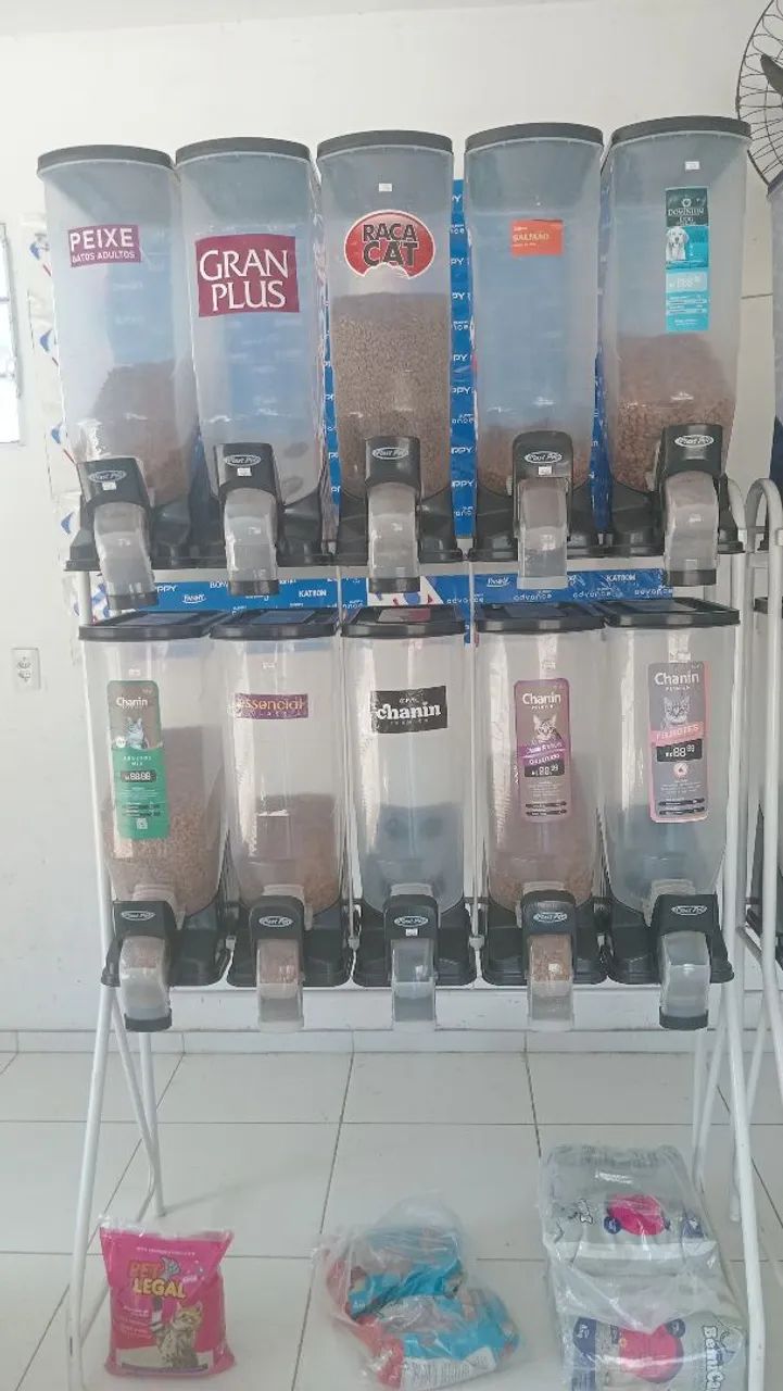 Expositor de ração para comércio bom todo 