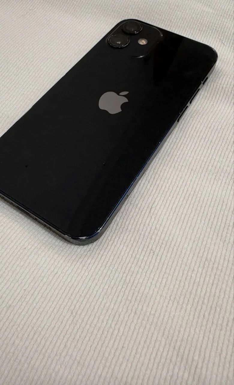 iphone 12 mini 64gb preto face id funcionando desbloqueado nunca
