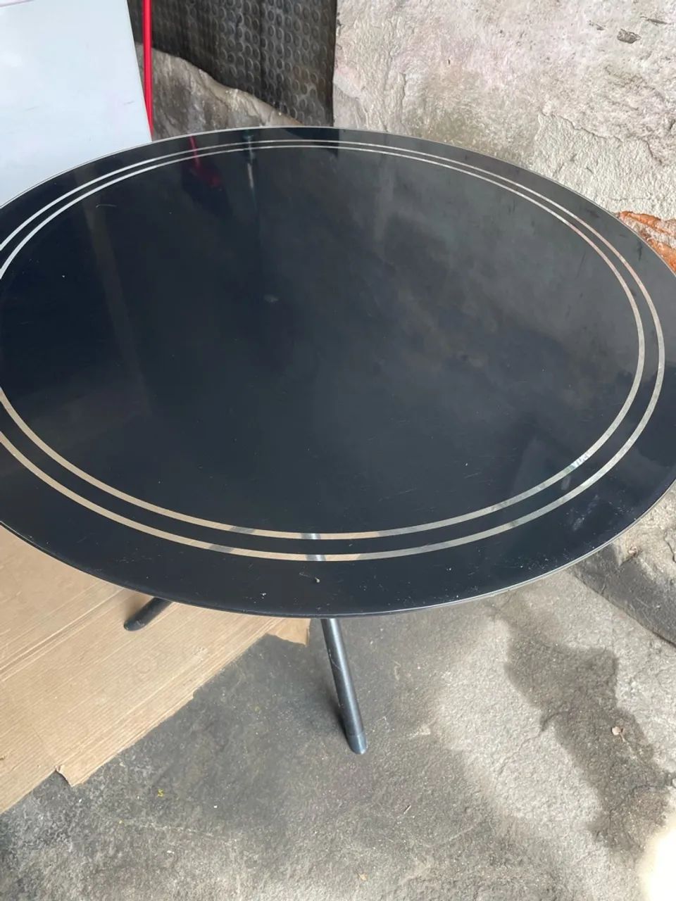 Mesa de Vidro Redonda 